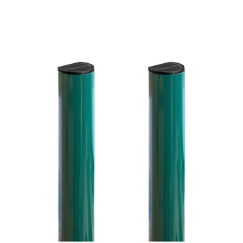 Столб Optima d51 x 1,2 с заглушкой, RAL 6005 (Зеленый мох) 1,5м