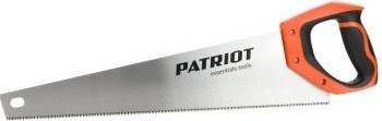Ножовка по дереву PATRIOT WSP-450S TPI мелкий зуб, 3-х сторонняя заточка, 450мм